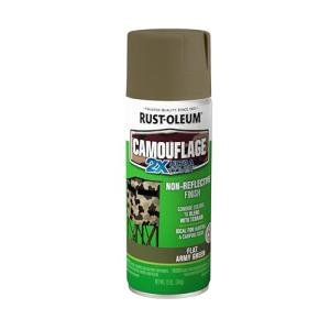 Rust-Oleum 279176 Camouflage 2X Ultra Cover Spray Paint, 12 oz, Army Green
