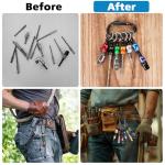 12PCS Bit Holders 1/4 Socket, Hex Shank Screwdriver Bit Holder for Impact Driver Drill Bit Keychain Extension Bar Quick Release Easy Change, Screwdriver Bit Holders for Tools & Home Improvement Gift