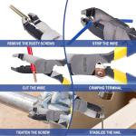 VAZIOYAR Multi-Function Screw Extractor Pliers, Non-Slip Screw Removal Tool, Extracts Stripped, Broken, Rusted Screws, Screw Pliers for Tightening, Loosening and Gripping Nuts and Bolts，Wire pliers