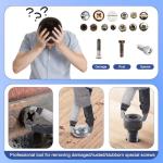 VAZIOYAR Multi-Function Screw Extractor Pliers, Non-Slip Screw Removal Tool, Extracts Stripped, Broken, Rusted Screws, Screw Pliers for Tightening, Loosening and Gripping Nuts and Bolts，Wire pliers