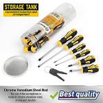 10-Piece Magnetic Screwdriver Set with Comfort Grip