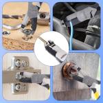 VAZIOYAR Multi-Function Screw Extractor Pliers, Non-Slip Screw Removal Tool, Extracts Stripped, Broken, Rusted Screws, Screw Pliers for Tightening, Loosening and Gripping Nuts and Bolts，Wire pliers