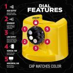 Rust-Oleum 376898 Stops Rust Custom Spray 5-in-1 Spray Paint, 12 oz, Gloss Sunburst Yellow, (Pack of 1)