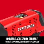 CRAFTSMAN V20 Air Compressor Portable, Cordless Tire Inflator, Up To 150 PSI Tire Pump, with Digital Pressure Gauge, Tool Only (CMCE521B)