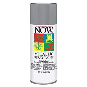 Krylon Now Spray Paint, Gloss, Aluminum, 9 oz