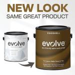 EVOLVE Paint & Primer: Environment-friendly, Low Sheen with One-coat Coverage for Interior & Exterior surfaces (Cloud White, 5-Gallon)