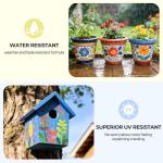 Nicpro 32 Colors Outdoor Acrylic Paint Bulk with Brush and Sponge, Knife, Non-Toxic Paint for Multi-surface Rock, Wood, Fabric, Leather, Crafts, Canvas, Shoes and Wall Painting