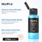 Nicpro 32 Colors Outdoor Acrylic Paint Bulk with Brush and Sponge, Knife, Non-Toxic Paint for Multi-surface Rock, Wood, Fabric, Leather, Crafts, Canvas, Shoes and Wall Painting