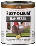 Rust-Oleum 239074 Stops Rust Hammered Finish Paint, Quart, Copper, (Pack of 1)