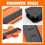 Zozen 2Pack Contour Gauge, Engraved Scale - Not Fade, 10'' and 6'' Contour Gauge Profile Tool Duplicator with Lock, Measure Copy Tool, Cool Gadgets for Men, Gifts for Men Dad Husband.