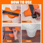 Zozen 2Pack Contour Gauge, Engraved Scale - Not Fade, 10'' and 6'' Contour Gauge Profile Tool Duplicator with Lock, Measure Copy Tool, Cool Gadgets for Men, Gifts for Men Dad Husband.