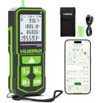 Laser Measuring Tool with Bluetooth APP, 200ft, ±1/16" High Accuracy, Huepar Rechargeable Green Beam Laser Distance Meter Multiple Measurement Modes, IP54 Durable for Home & Construction