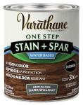 Varathane Semi-Gloss Water-Based Exterior Spar Urethane, Quart, Dark Walnut