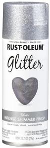 Rust-Oleum 267734 Spray Paint, Each, Silver Glitter