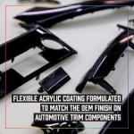 Seymour 20-1678 PBE Flexible Trim Spray Paint Flat Black 15 oz - Flexible Coating for Bumpers, Trim, Plastic and Metal, Heat Resistant, VOC Compliant.