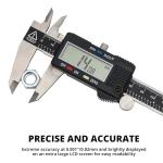 NEIKO 01407A Electronic Digital Caliper Measuring Tool, 0 - 6 Inches Stainless Steel Construction with Large LCD Screen Quick Change Button for Inch Fraction Millimeter Conversions, Digital Caliper Measuring Tool