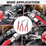Beaiguna 3PCS Electrical Disconnect Pliers, Upgrade Electrical Connector Pliers, Automotive Electrical Connector Removal Tool, Automotive Electrical Terminal Connector Separator Removal Tool for Cars