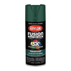 Krylon K02943007 Fusion All-In-One, Satin, Hunter Green, 12 oz.