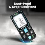 ACEGMET Laser Measure, 229ft/70m Laser Measurement Tool, S9 Room Laser Measuring Tool with 2 Bubble Levels, LCD Backlit Display, IP54 Waterproof, Pythagorean Mode for Distance, Area, Volume