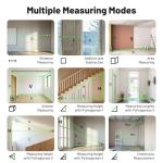 Huepar 330Ft Green Laser Measurement Tool with APP Control, Rechargeable Bluetooth Distance Meter ±1/16" High Accuracy, Angle Sensor, Multiple Modes, IP54 Waterproof Durable for Home & Construction