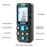 ACEGMET Laser Measure, 229ft/70m Laser Measurement Tool, S9 Room Laser Measuring Tool with 2 Bubble Levels, LCD Backlit Display, IP54 Waterproof, Pythagorean Mode for Distance, Area, Volume