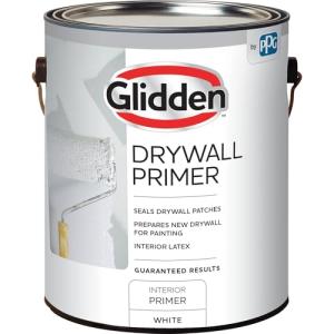Glidden Interior Drywall Primer Flat, White, 1 Gallon