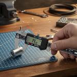 NEIKO 01407A Electronic Digital Caliper Measuring Tool, 0 - 6 Inches Stainless Steel Construction with Large LCD Screen Quick Change Button for Inch Fraction Millimeter Conversions, Digital Caliper Measuring Tool