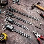 NEIKO 01407A Electronic Digital Caliper Measuring Tool, 0 - 6 Inches Stainless Steel Construction with Large LCD Screen Quick Change Button for Inch Fraction Millimeter Conversions, Digital Caliper Measuring Tool