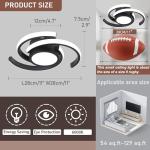 ADISUN Modern LED Ceiling Light,6000K Semi Flush Mount Ceiling Light Fixture,Small Ceiling Lamp for Living Room Bedroom Corridor Aisle Hallway (D11 in*H2.9 in; 33W; No Remote)