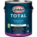 Glidden Total Interior Wall Paint & Primer All-in-One, Off White/White, Flat, 1 Gallon