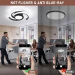 ADISUN Modern LED Ceiling Light,6000K Semi Flush Mount Ceiling Light Fixture,Small Ceiling Lamp for Living Room Bedroom Corridor Aisle Hallway (D11 in*H2.9 in; 33W; No Remote)