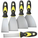 Rerdeim 5Pcs Putty Knife, Set, 1" 2" 3" 4" 5" Scraper, Spackle Knife, Paint Scraper, Scraper Tool, No Rusting, Perfect For Repairing Drywall, Removing Wallpaper, Mud, Plaster Scraping