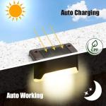 SOLPEX Solar Deck Lights Outdoor 16 Pack, Solar Step Lights Waterproof Led Solar lights for Outdoor Stairs, Step , Fence, Yard, Patio, and Pathway(Warm White)