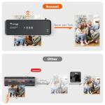 Bonsaii Laminator Machine, 9 Inch Laminators Machine with 50 Laminating Sheets, Laminator with Never Jam Technology for Doc/Posters/Photo, Simple Convenient for Home, Office and School - L418-C Grey