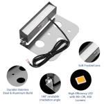 JESLED 4 Inch Retaining Wall Lights 3W LED Hardscape Lighting 12V-24V Low Voltage Step Lights 2700K Warm White Waterproof Outdoor Landscape Lighting for Patio Walls Stairs, 8Pack