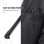 FUNBRO EDC Pocket Knife - 7CR13Mov Steel Tanto Blade, Slim Survival Knife with Clip and Liner Lock, Window Breaker for Outdoor Camping- Stocking stuffer Gifts for Men Women