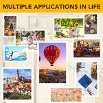 RowinsyDD 25 Pack Self Adhesive Laminating Sheets, 9 X 12 Inch, Clear Sticker Laminate Sheets Waterproof for Documents, Photos, No Machine Needed Heatless Durable