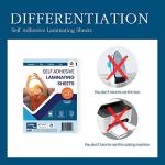 Self Stick Laminating Sheets 8.7 x 12.2 Inches, 4mil, Pack of 20, No Heat, No Machine, Peel and Stick Laminating Sheets, Self Adhesive Contact Paper, Self Sealing Clear Vinyl Stickers by VIOLLETO"