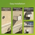 Philips Zyren UltraEfficient Solar Security Light, IP65 Weather-Resistant, 4000 Lumens, Broad Range Motion Sensor, Dusk-to-Dawn Operation, Replaceable Battery, Black, 3000K, 1 Light