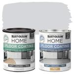 Rust-Oleum 367593 Home Interior Floor Coating Kit, Matte Pearl Gray 2 Count (Pack of 1)