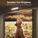 FULEN 2 Pack Picture Lights for Wall,Art Lights for Painting,Battery Operated Wall Sconce Rechargeable,LED Wall Light Cordless with Remote, Frame,Gallery,Dartboard Lights No-Drill,Black