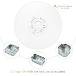 LUMLLSAJI 4 Pack LED Flush Mount Ceiling Light, 24W Ultra Thin Round White 3000k/4000k/6500k 3 Color Temperatures Adjusted 12 Inch Modern Ceiling Lights for Bedroom Bathroom Kitchen, Wired