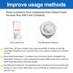 Anirun White Interior Wall Paint 6.35 oz - Small Drywall Repair Paint, Drywall Primer, for Covering Graffiti & Stains on Walls