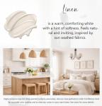 ALL-IN-ONE Paint by Heirloom Traditions, Linen (Soft Warm White), Quart - Durable cabinet and furniture paint. Built in primer and top coat, no sanding needed. Includes our 30 featured color card.