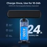 FULEN 2 Pack Picture Lights for Wall,Art Lights for Painting,Battery Operated Wall Sconce Rechargeable,LED Wall Light Cordless with Remote, Frame,Gallery,Dartboard Lights No-Drill,Black