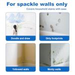 Anirun White Interior Wall Paint 6.35 oz - Small Drywall Repair Paint, Drywall Primer, for Covering Graffiti & Stains on Walls