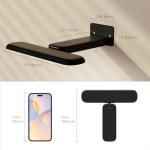 FULEN 2 Pack Picture Lights for Wall,Art Lights for Painting,Battery Operated Wall Sconce Rechargeable,LED Wall Light Cordless with Remote, Frame,Gallery,Dartboard Lights No-Drill,Black