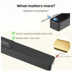 Craftersmark Dimmable Cordless Picture Light for Wall 16n, 5000mAh Rechargeable Battery Wall Sconce Art Light, CRI 95+ 350LM Wall Light for Gallery Artwork, Paintings, Photo, Portraits - Black