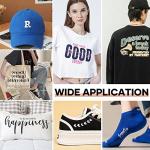 HTVRONT Heat Transfer Vinyl White HTV Rolls - 12" x 20ft White Iron on Vinyl for All Cutting Machines, HTV Vinyl for Shirts - Easy to Cut & Weed for Heat Transfer Design