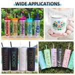 Lya Vinyl 65 Pack Permanent Vinyl, Self Adhesive Vinyl Sheets for Cutting Machine, Permanent Outdoor Sheets for Party Decoration, Sticker, DIY Mug, Car Decal